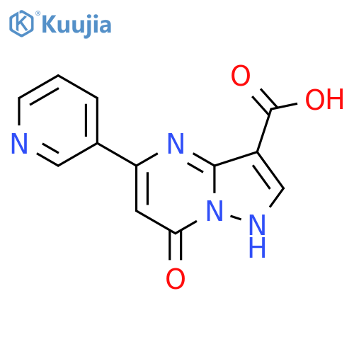 7-Hydroxy-5-(pyridin-3-yl)pyrazolo[1,5-a]pyrimidine-3-carboxylic acid structure