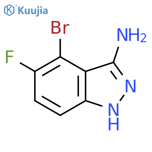 4-bromo-5-fluoro-1H-indazol-3-amine structure