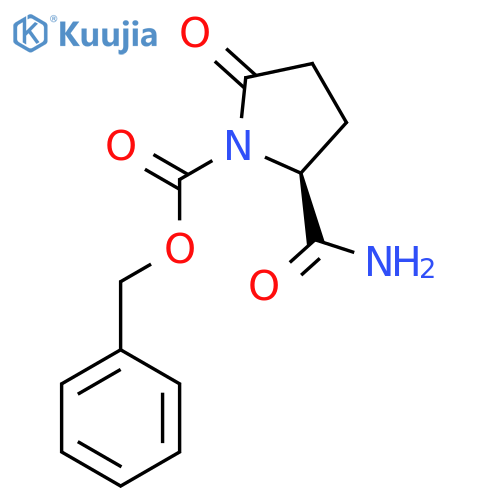 (S)-Benzyl 2-carbamoyl-5-oxopyrrolidine-1-carboxylate structure