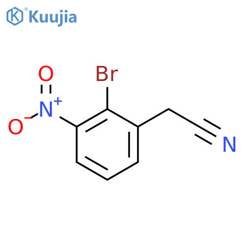 Benzeneacetonitrile, 2-bromo-3-nitro- structure
