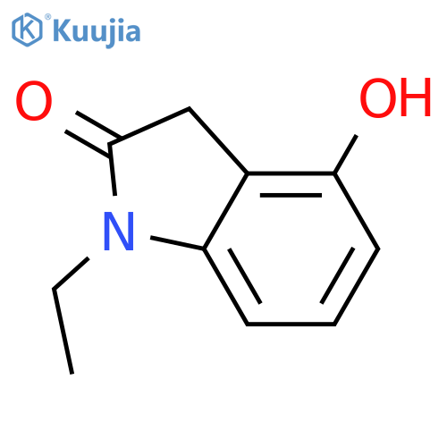1-ethyl-1,3-dihydro-4-hydroxy-2H-Indol-2-one structure