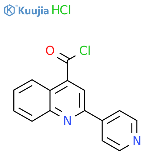 2-(Pyridin-4-yl)quinoline-4-carbonyl chloride hydrochloride structure