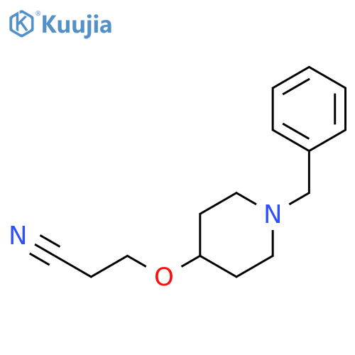 3-(1-Benzylpiperidin-4-yl)oxypropanenitrile structure
