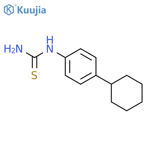 Thiourea,N-(4-cyclohexylphenyl)- structure