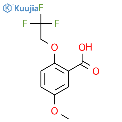 5-Methoxy-2-(2,2,2-trifluoroethoxy)benzoic acid structure