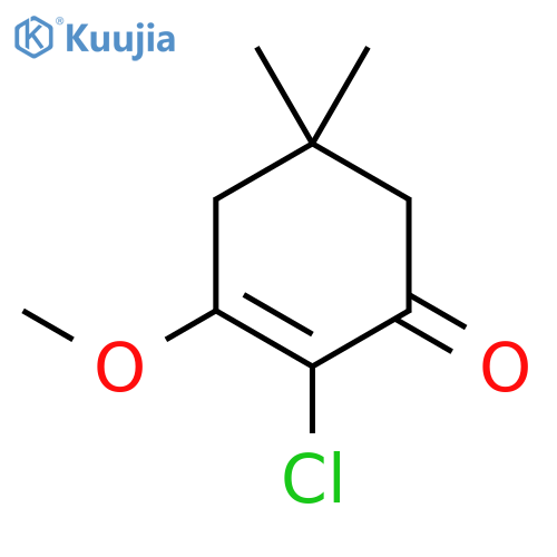 2-Chloro-3-methoxy-5,5-dimethylcyclohex-2-en-1-one structure