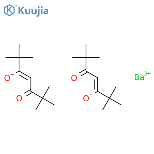 Bis-(2,2,6,6-tetramethyl-3,5-heptanedionato-O,O')-barium structure