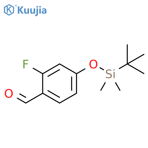 4-[[(1,1-Dimethylethyl)dimethylsilyl]oxy]-2-fluorobenzaldehyde structure