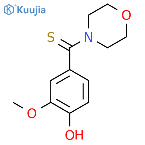 (4-Hydroxy-3-methoxyphenyl)(morpholino)methanethione structure