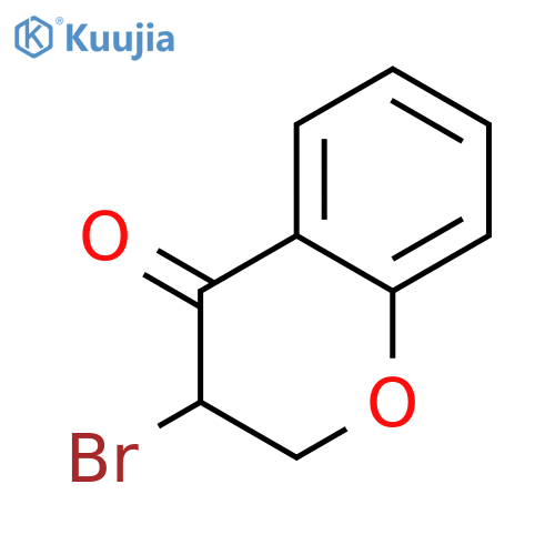 3-bromo-3,4-dihydro-2H-1-benzopyran-4-one structure