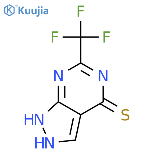 6-(trifluoromethyl)-1,2-dihydropyrazolo[3,4-d]pyrimidine-4-thione structure
