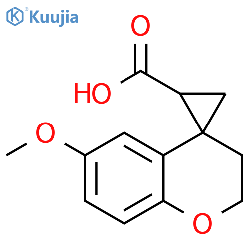 6-methoxy-2,3-dihydrospiro1-benzopyran-4,1'-cyclopropane-2'-carboxylic acid structure