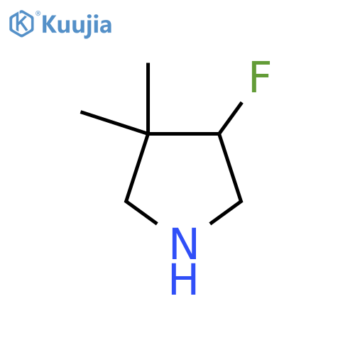 4-Fluoro-3,3-dimethylpyrrolidine structure