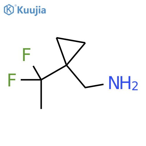 C-[1-(1,1-Difluoro-ethyl)-cyclopropyl]-methylamine structure