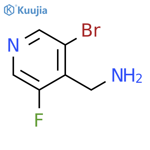 (3-bromo-5-fluoro-4-pyridyl)methanamine structure