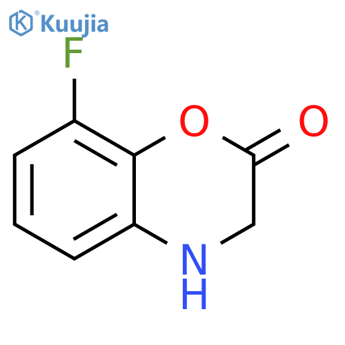 8-fluoro-3,4-dihydro-2H-1,4-benzoxazin-2-one structure