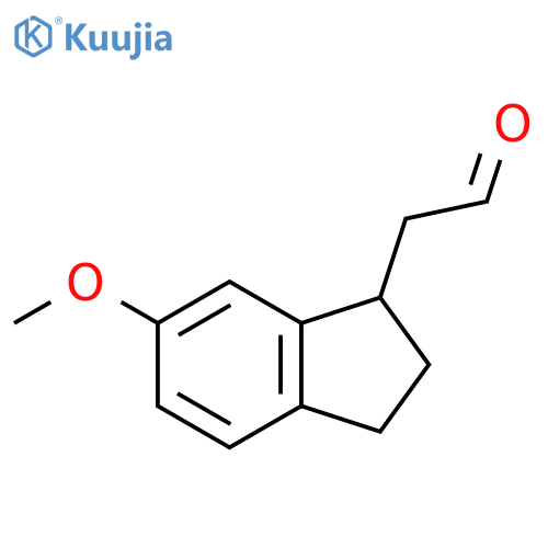 2-(6-methoxy-2,3-dihydro-1H-inden-1-yl)acetaldehyde structure
