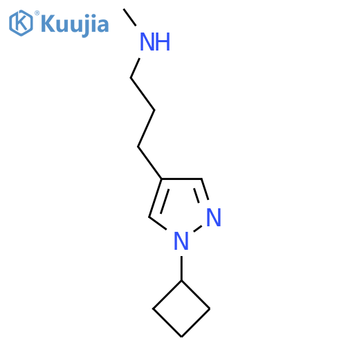 [3-(1-cyclobutyl-1H-pyrazol-4-yl)propyl](methyl)amine structure