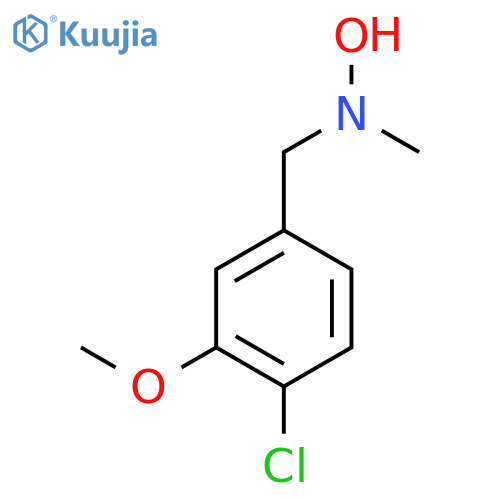N-(4-chloro-3-methoxyphenyl)methyl-N-methylhydroxylamine structure