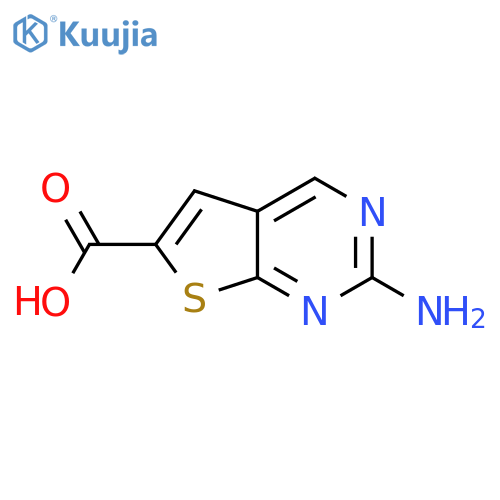 2-Aminothieno[2,3-d]pyrimidine-6-carboxylic acid structure