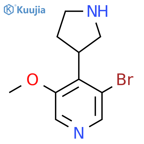 3-bromo-5-methoxy-4-(pyrrolidin-3-yl)pyridine structure