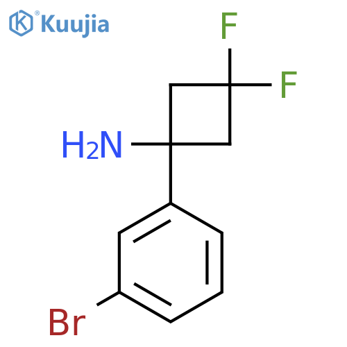 1-(3-bromophenyl)-3,3-difluorocyclobutan-1-amine structure