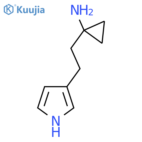 1-2-(1H-pyrrol-3-yl)ethylcyclopropan-1-amine structure
