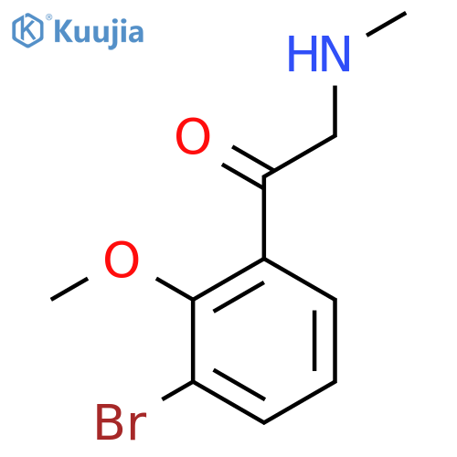 1-(3-bromo-2-methoxyphenyl)-2-(methylamino)ethan-1-one structure
