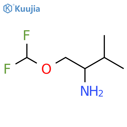 1-(difluoromethoxy)-3-methylbutan-2-amine structure