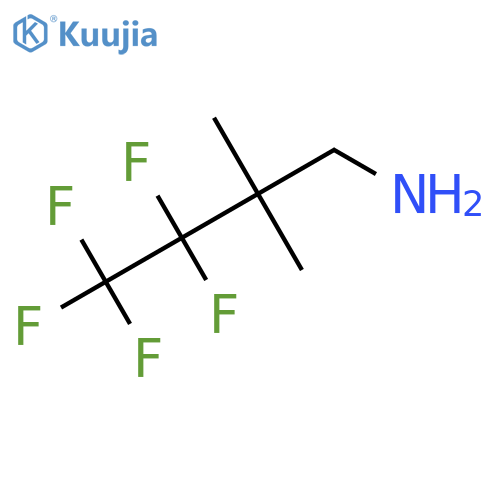 3,3,4,4,4-pentafluoro-2,2-dimethylbutan-1-amine structure