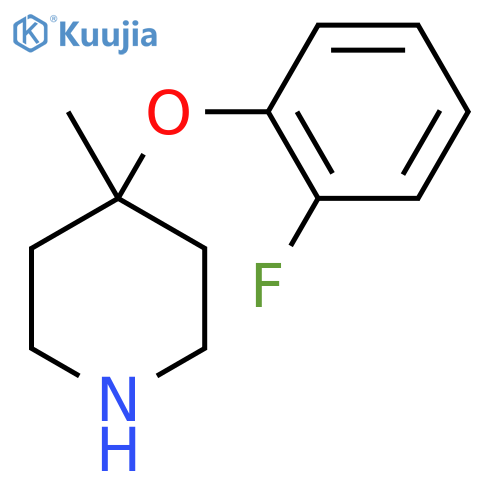 4-(2-fluorophenoxy)-4-methylpiperidine structure