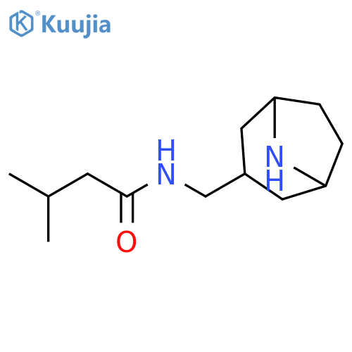 Butanamide, N-(8-azabicyclo[3.2.1]oct-3-ylmethyl)-3-methyl- structure