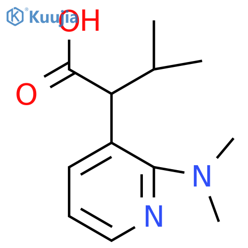 2-2-(dimethylamino)pyridin-3-yl-3-methylbutanoic acid structure