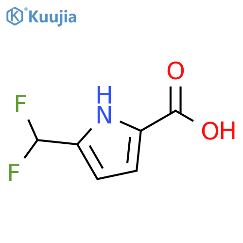 1H-Pyrrole-2-carboxylic acid, 5-(difluoromethyl)- structure