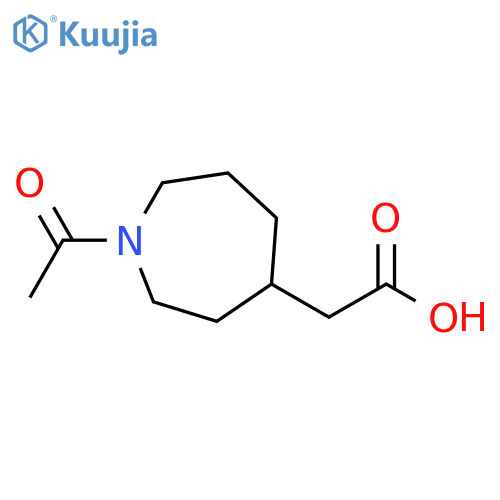 2-(1-acetylazepan-4-yl)acetic acid structure