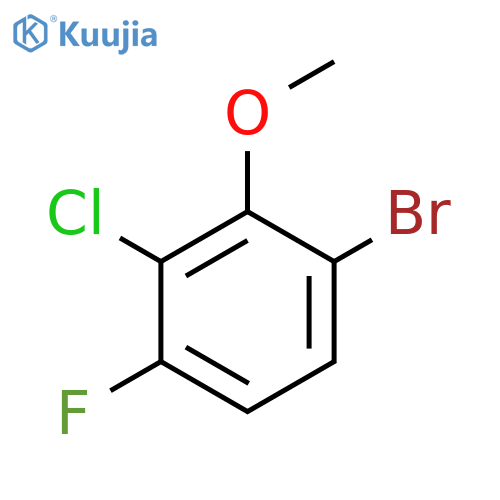 1-bromo-3-chloro-4-fluoro-2-methoxybenzene structure