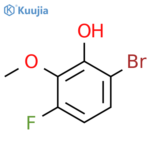 3-Bromo-6-fluoro-2-hydroxyanisole structure