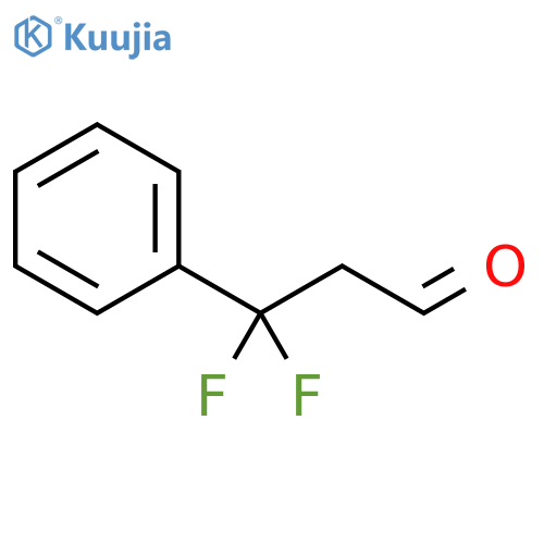 Benzenepropanal, β,β-difluoro- structure