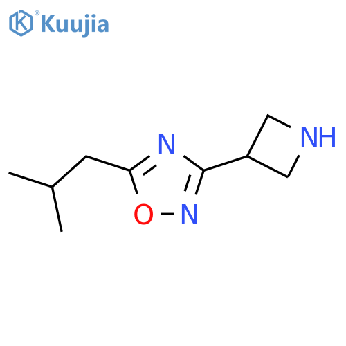 3-(Azetidin-3-yl)-5-(2-methylpropyl)-1,2,4-oxadiazole structure