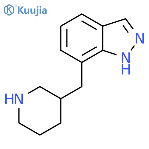 7-[(piperidin-3-yl)methyl]-1H-indazole structure