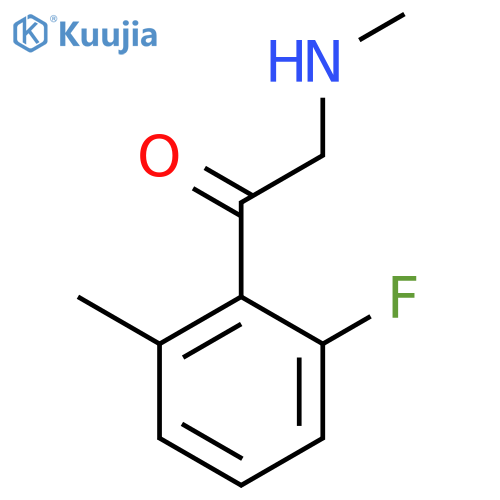 1-(2-Fluoro-6-methylphenyl)-2-(methylamino)ethan-1-one structure