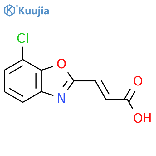 7-Chlorobenzo[d]oxazole-2-acrylic acid structure