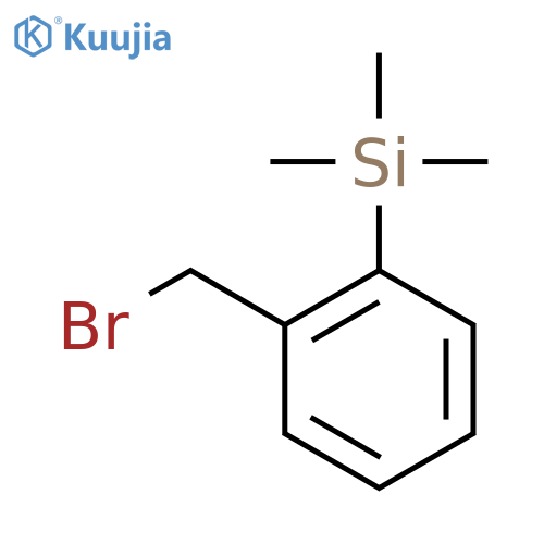 Silane, [2-(bromomethyl)phenyl]trimethyl- structure