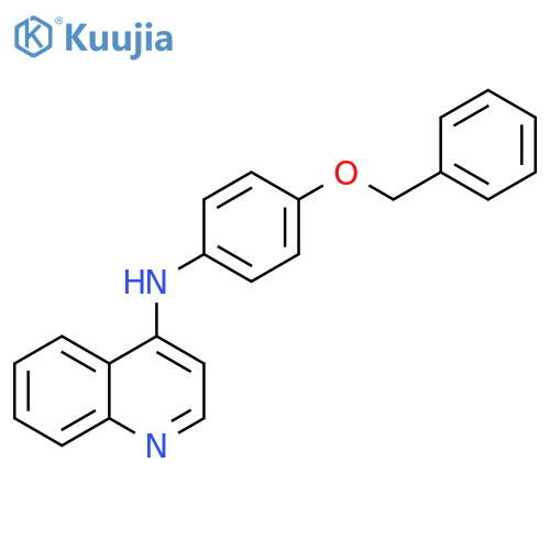 4-Quinolinamine, N-[4-(phenylmethoxy)phenyl]- structure