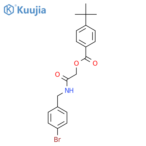 {[(4-Bromophenyl)methyl]carbamoyl}methyl 4-tert-butylbenzoate structure