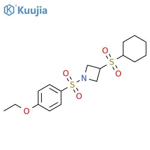 3-(cyclohexanesulfonyl)-1-(4-ethoxybenzenesulfonyl)azetidine structure