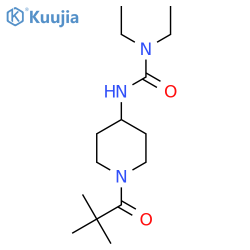 1-[1-(2,2-Dimethylpropanoyl)piperidin-4-YL]-3,3-diethylurea structure