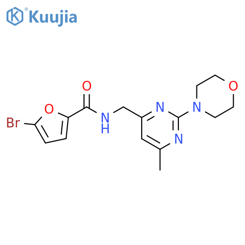 5-bromo-N-{[6-methyl-2-(morpholin-4-yl)pyrimidin-4-yl]methyl}furan-2-carboxamide structure