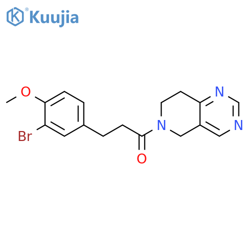 3-(3-Bromo-4-methoxyphenyl)-1-(7,8-dihydropyrido[4,3-d]pyrimidin-6(5H)-yl)-1-propanone structure