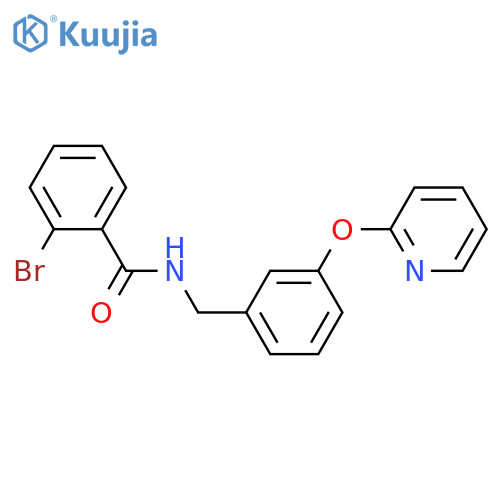 2-bromo-N-[(3-pyridin-2-yloxyphenyl)methyl]benzamide structure